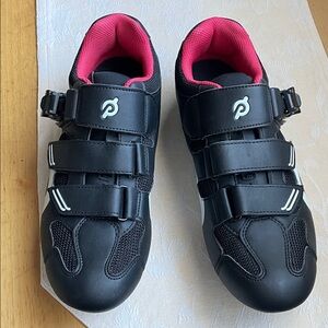 Peloton Black and Pink Athletic Shoes